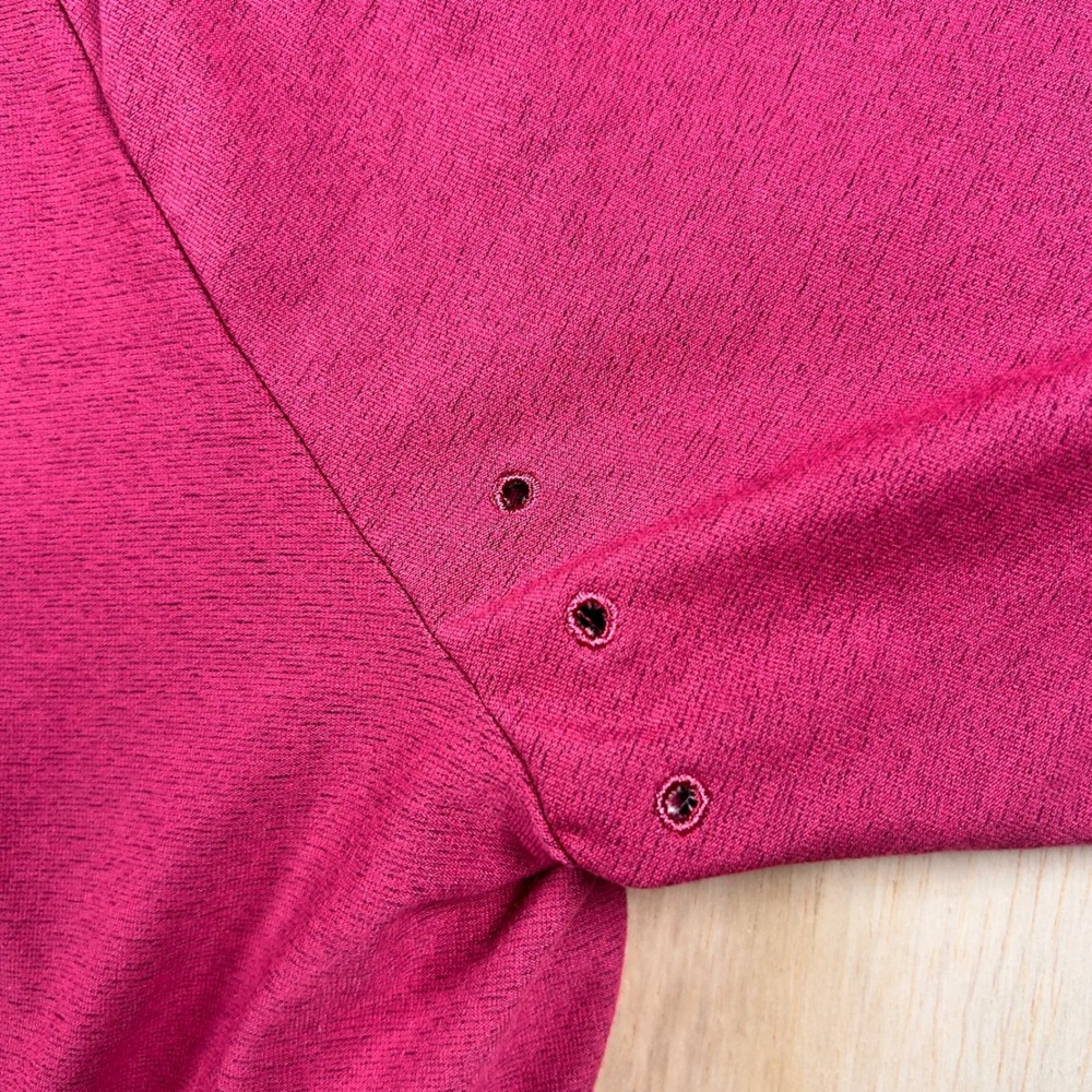 Adidas Mens Primegreen Golf Polo Shirt Pink Heathered Short Sleeve 2XL - Picture 7 of 8